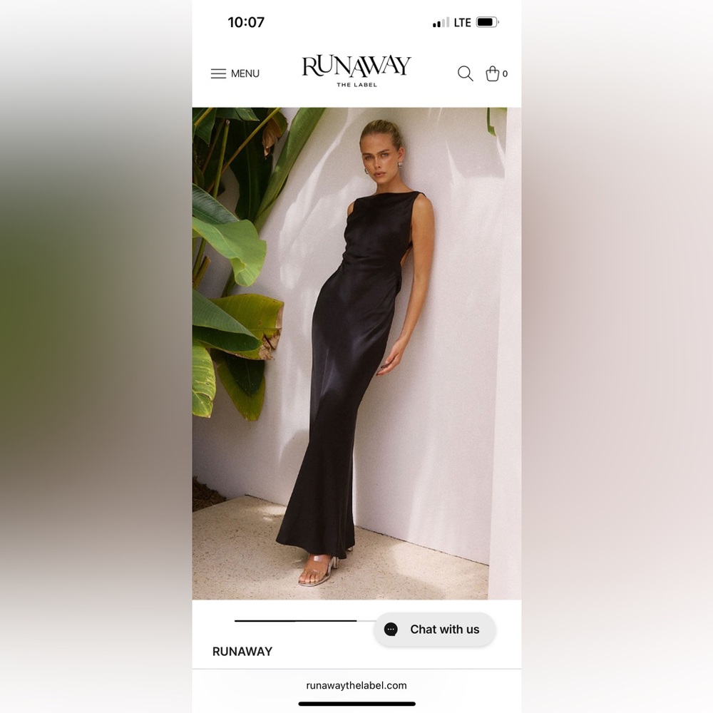 Runaway The Label Black Backless Dress